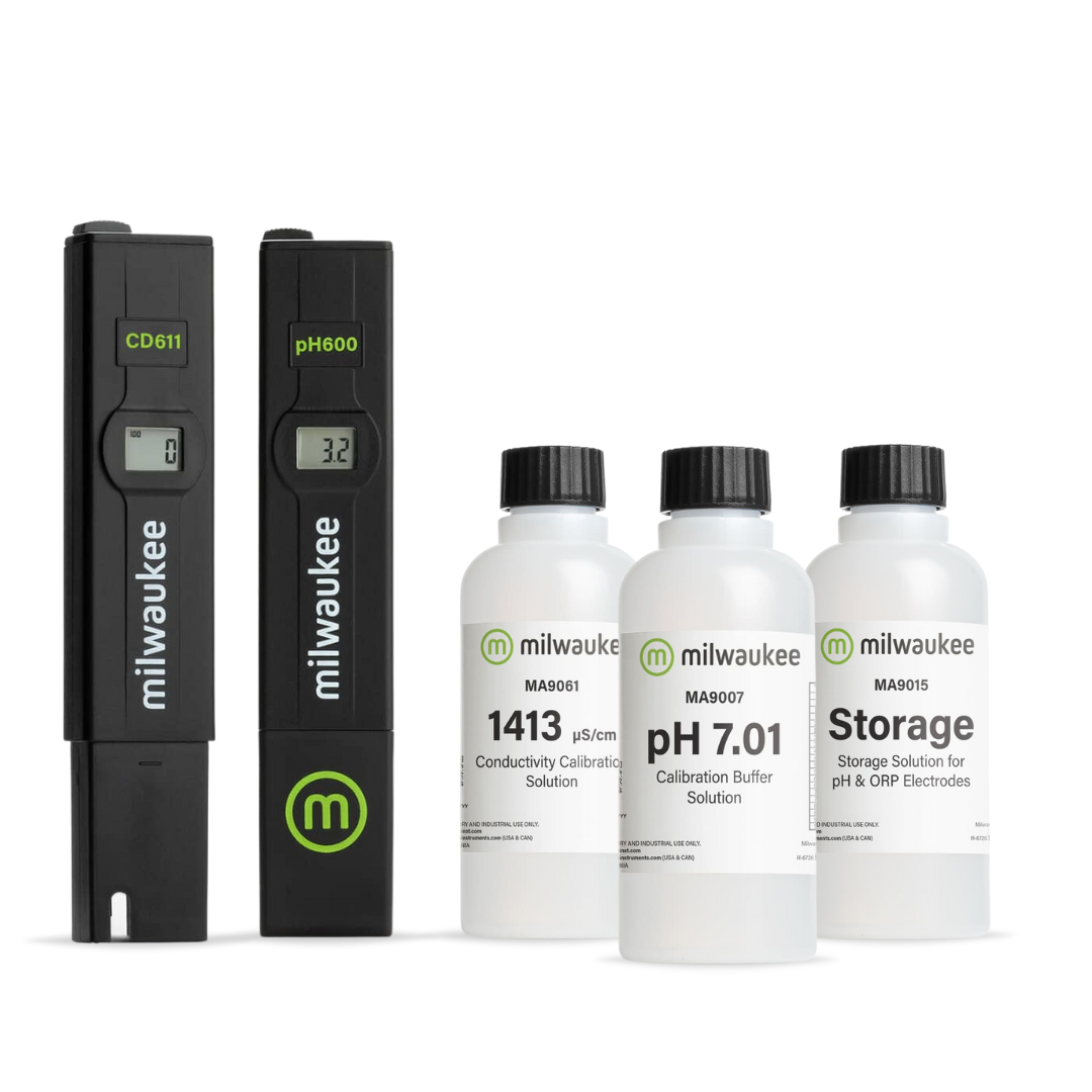 Milwaukee Kit Básico pH/EC – Kits de medición para autocultivo de cannabis