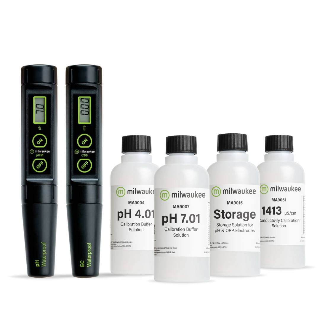 Milwaukee Kit Avanzado pH/EC - Kits de medición para autocultivo de cannabis
