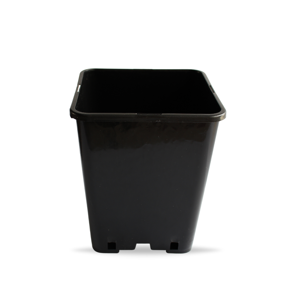 TECH Maceta Cuadrada Plastica - 7 litros (22x17,5x17,5 cm) - Macetas para autocultivo de cannabis