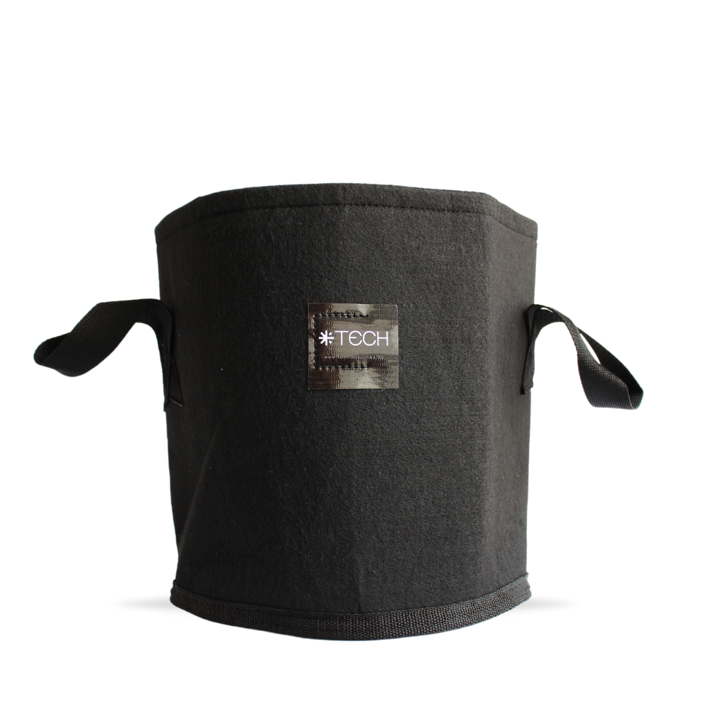 TECH Maceta Geotextil Comercial Negra - 15 litros